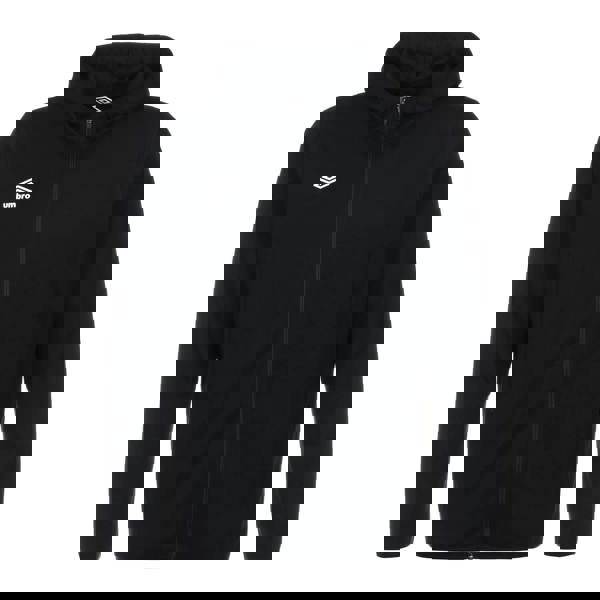 Umbro Mens Pro Fleece Full Zip Hoodie - Black/White