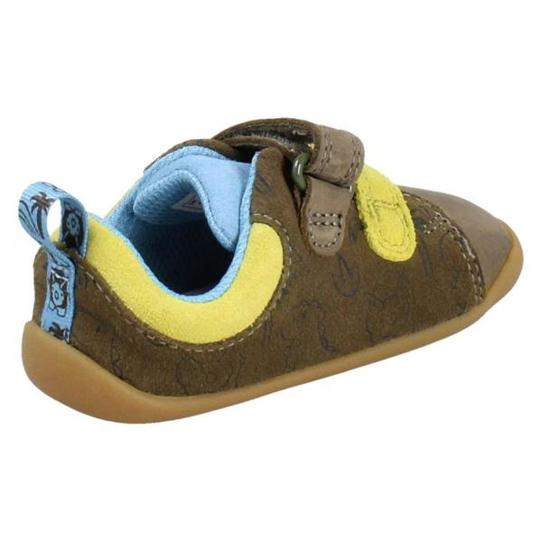 Clarks Boys Clarks Dino Print First Walking Shoes Roamer Roar