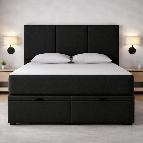 Great British Beds Three Panel Divan Ottoman Bed