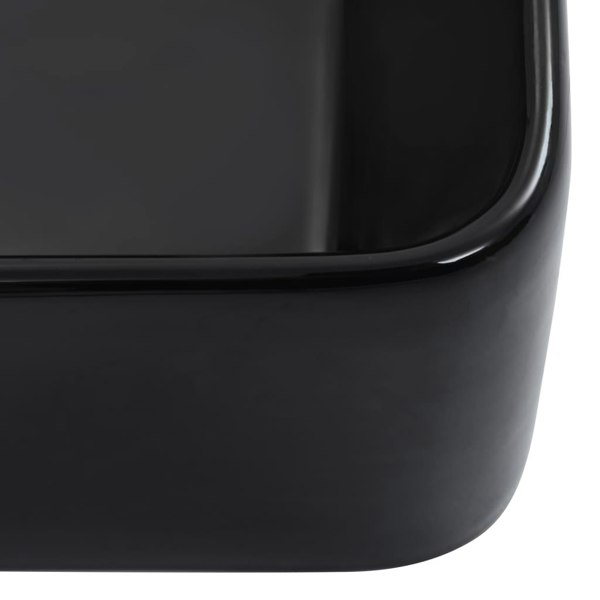 Berkfield Wash Basin 40x30x13 cm Ceramic Black