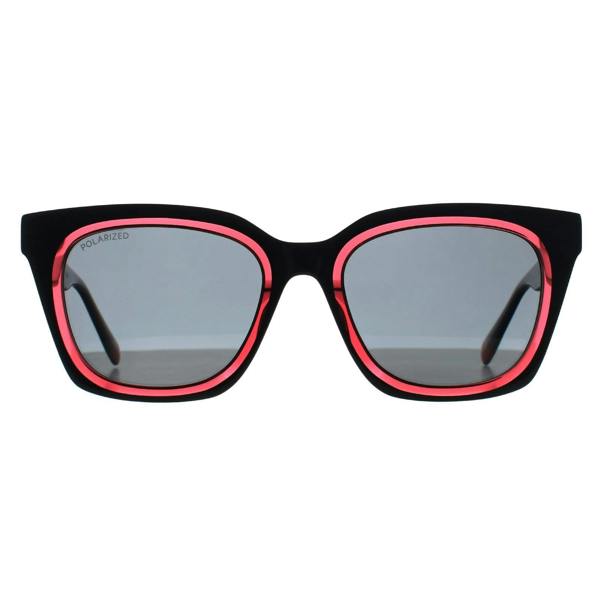 Benetton Sunglasses BE5086 001 Solid Black Pink Dark Grey