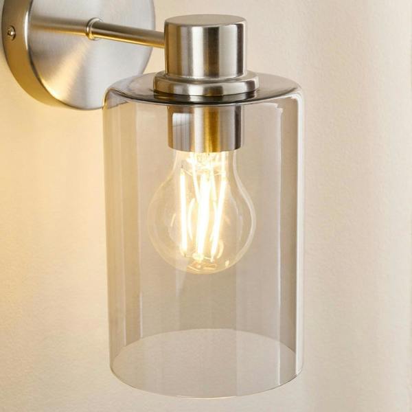 Pagazzi Lighting Kingsholm Brushed Satin Nickel Wall Light