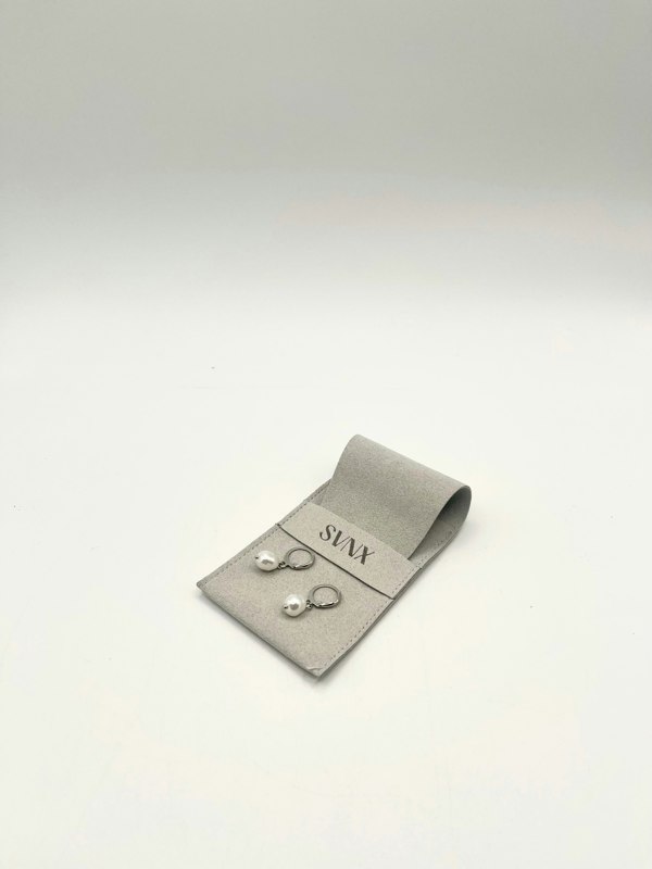 SVNX Baroque Pearl Earrings in Silver Colour