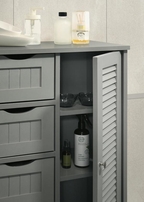 Timber Art Design Modern Freestanding Bathroom Storage Cabinet Unit