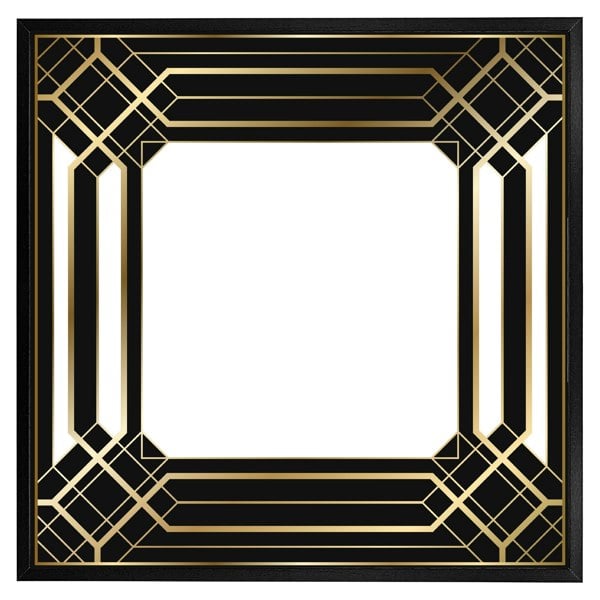 Benjamin Tate Design Art deco black frame (picture Frame)
