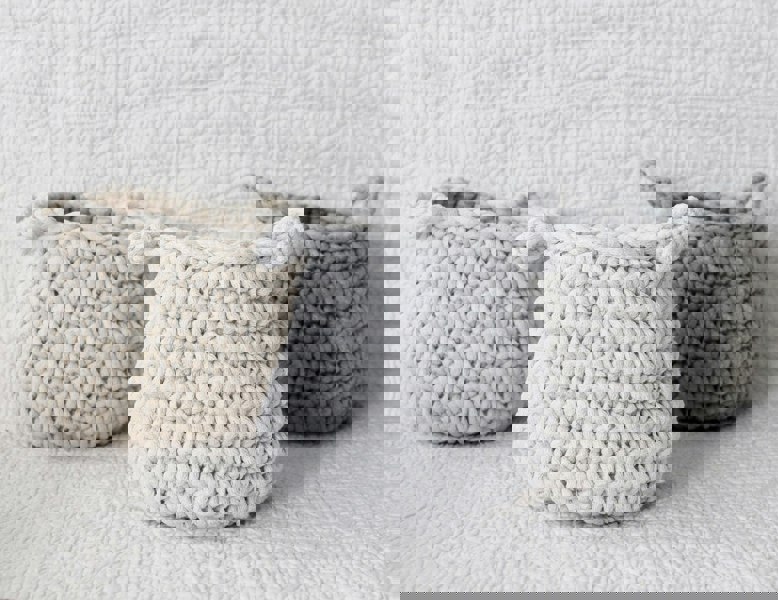 Small basket LIGHT GREY - Zuri House