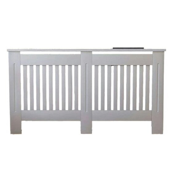 Neo Grey Decorative Wooden Radiator Cover Large