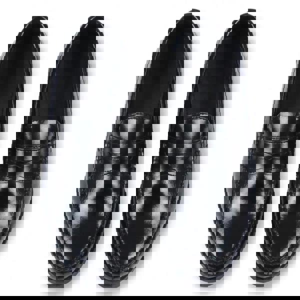 Dolcetto Men's Classic Penny PU Leather Loafers