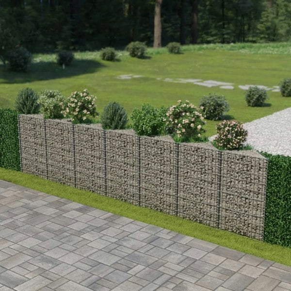 Berkfield Gabion Wall Galvanised Steel 450x30x100 cm