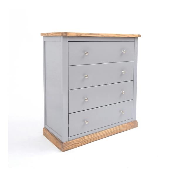 Biccari 4 Drawer Chest of Drawers Chrome Knob