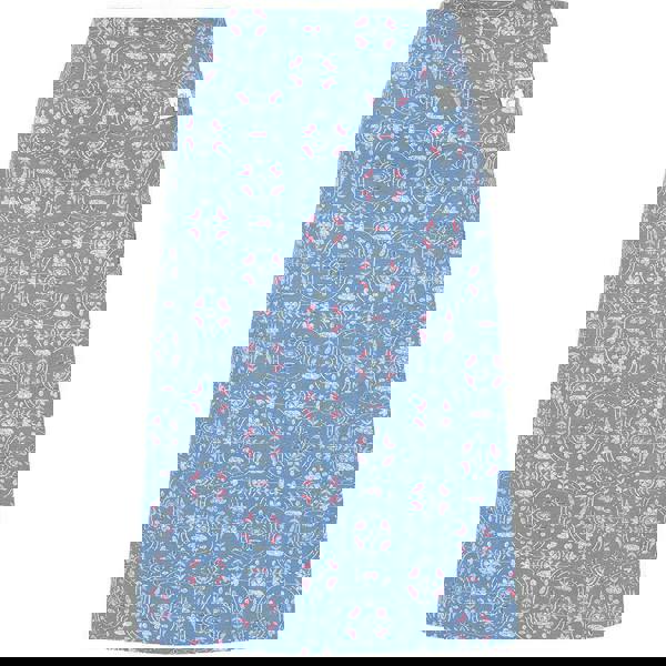 Lazy Jacks Women's Tile Jersey Skirt - Blue / Red