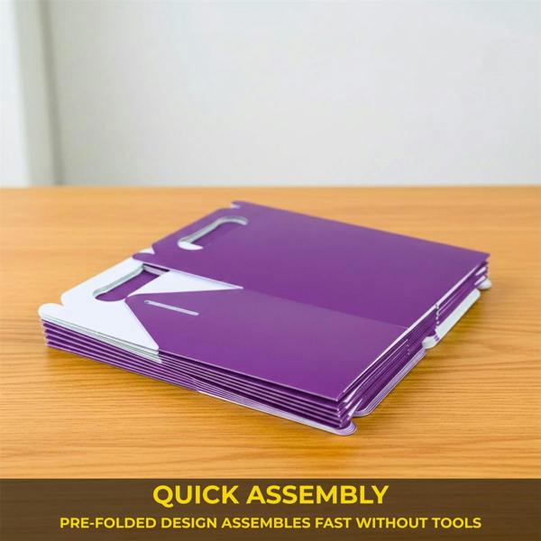 Size Options Purple Cardboard Party Food Boxes for Snacks, Cakes and Takeaway Treats image 5