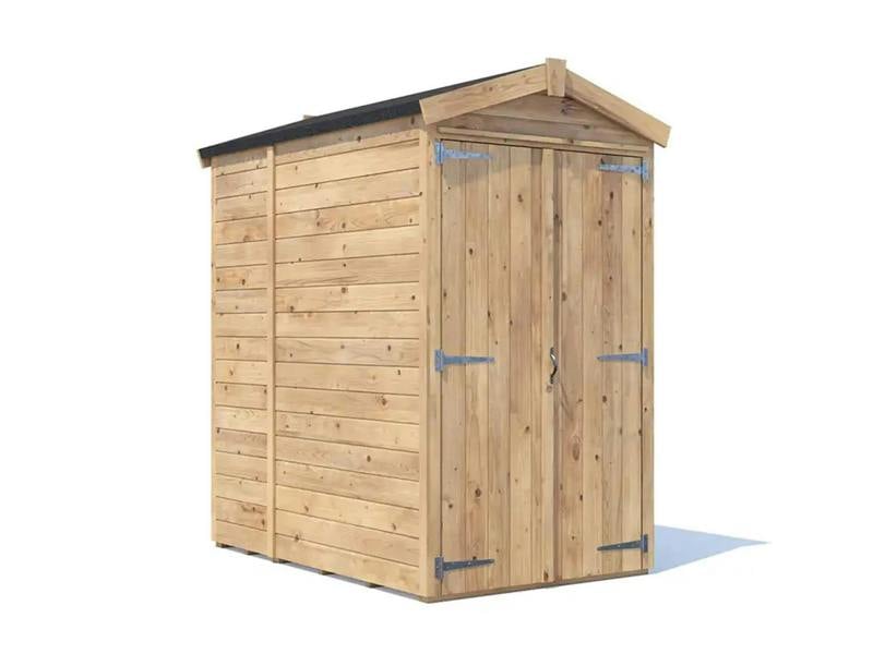 Dunster House Garden Shed 1.2 x 1.8m (4' x 6') 12mm Walls Heavy Duty Wooden Outdoor Storage Apex Roof Overlord Modular