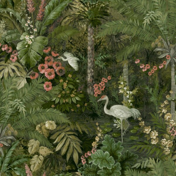 Love Frankie Flight of the Cranes Wallpaper - Forest