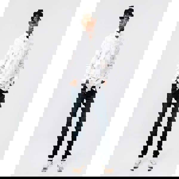 GANT Mens Regular Fit Long Sleeve Oxford Banker Stripe Shirt - 662 Light Pink