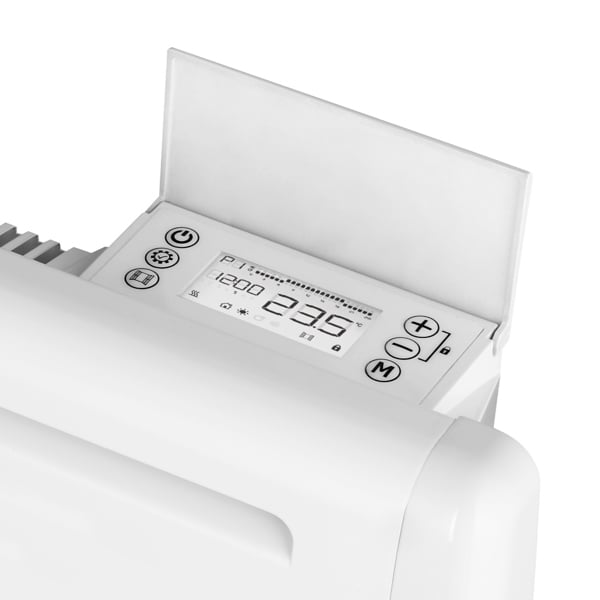 MYLEK Ceramic Panel Heater - Electric Radiator 1000W - Thermostat with Programmable Timer LCD Display