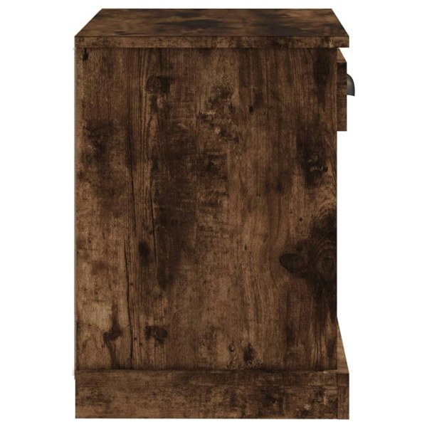 Berkfield Bedside Cabinets 2 pcs Smoked Oak 43x36x50 cm
