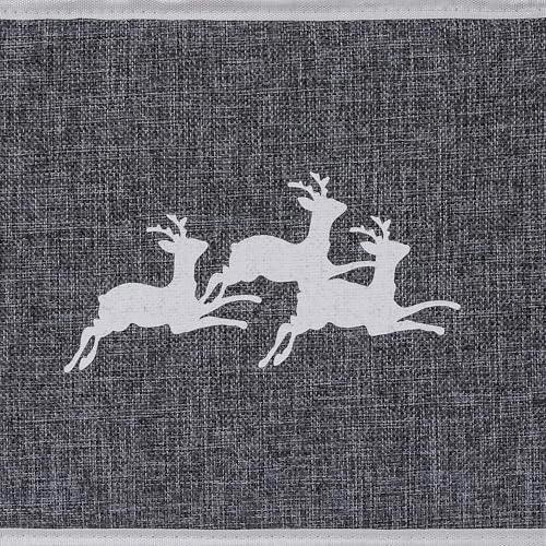 26.8 Inch Hexagonal Fabric Christmas Tree Collar in Grey, Foldable Tree Stand Cover image 6