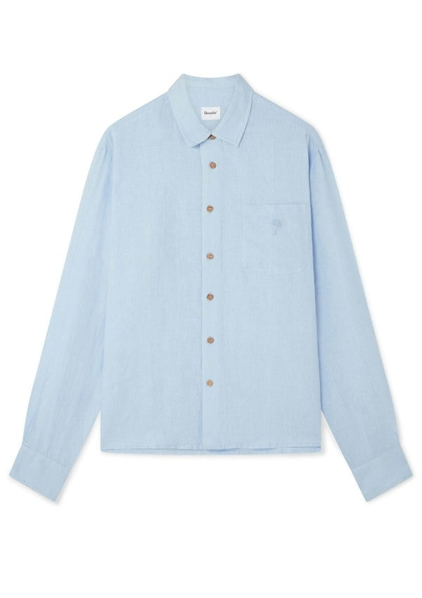 BOARDIES Ocean Breeze Long Sleeve Linen Shirt