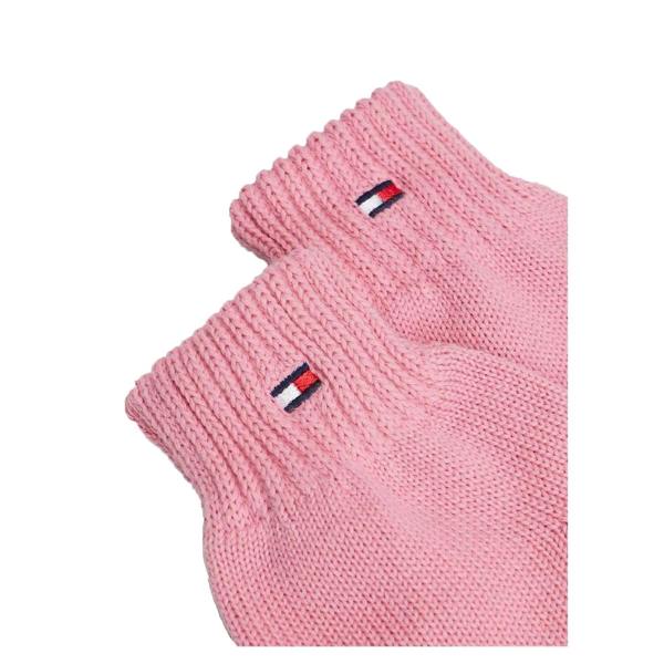 Tommy Hilfiger Childrens/Kids Knitted Flag Logo Gloves - Pink - 