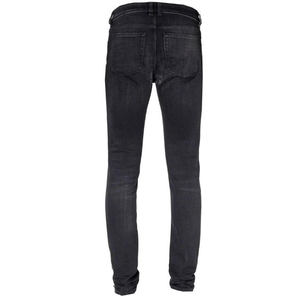 Diesel Sleenker Destroyed Reinforced Denim Black Skinny Jeans W30 / 32L