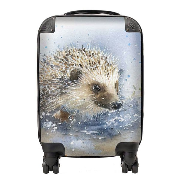 Warren Reed Hedgehog Watercolour Suitcase