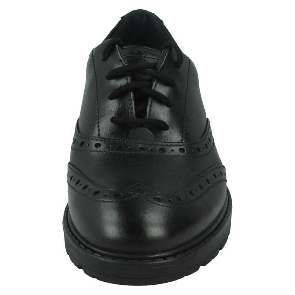 Clarks Girls Clarks Lace Up Brogue Detailed School Shoes Loxham Brogue Y