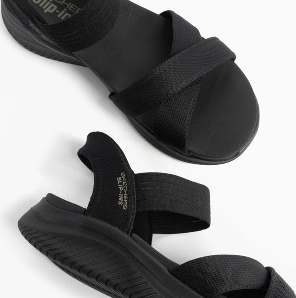 Skechers ULTRA FLEX 3.0 - NEVER BETTER Womens Sandals Black