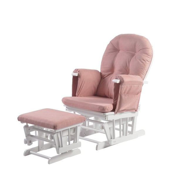 Haywood gliding nursing chair dusky pink