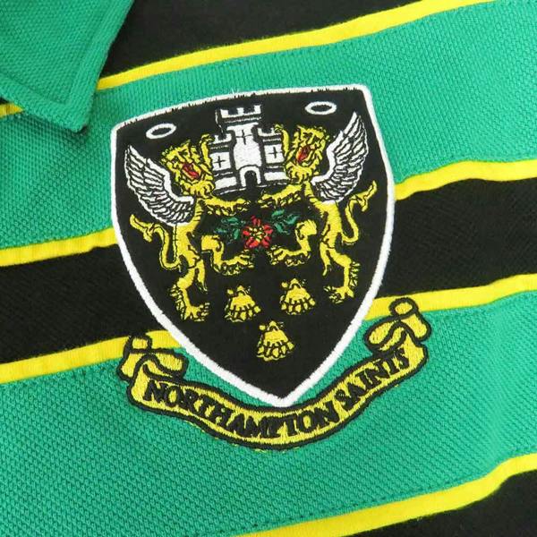 Vintage Northampton Saints Rugby Polo Shirt Badge