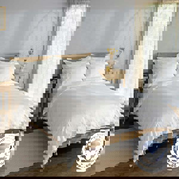 Soak&Sleep White 500 Thread Count Egyptian Cotton Superking Bed Set