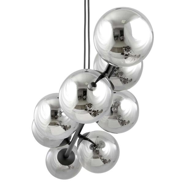 Emibig ROSSI Pendant lamp  6 x E14 Black with Graphite Shade