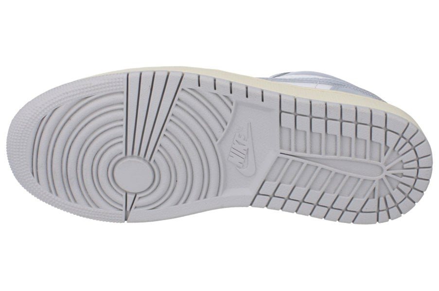 Nike Womens Air Jordan 1 Low Trainers Dc0774  103 - Sail Neutral Grey Coconut Milk 103 - Photo 4