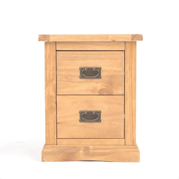 Lucca 2 Drawer Bedside Table