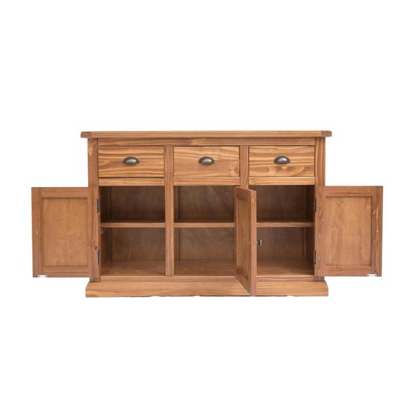 Cabinet Bits Tirolo Lacquered 3 Drawer 3 Door Sideboard Brass Cup Handle