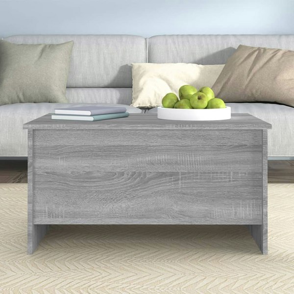 Berkfield Coffee Table Grey Sonoma 80x55.5x41.5 cm Engineered Wood