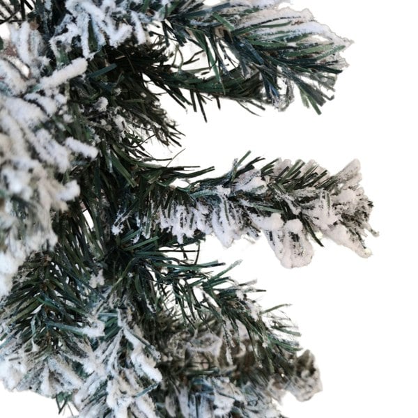 Samuel Alexander 9ft (2.7m) Christmas Snow Flocked Woodcote Fir Garland
