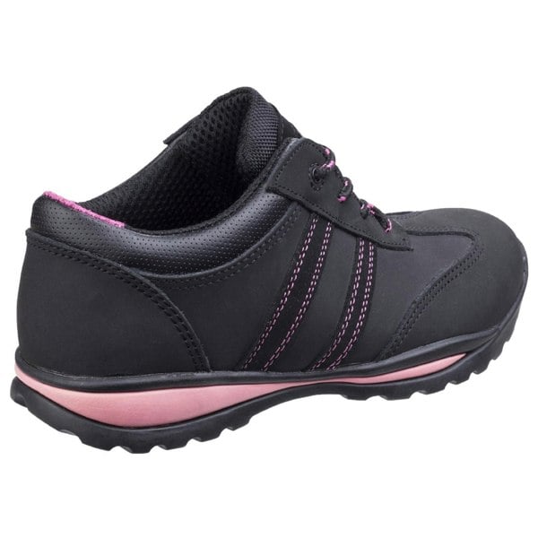 Amblers Safety FS47 Women's Safety Trainers in Black/Pink