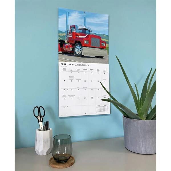Trucks Calendar 2027, Wall Calendars, Month To View, Transport, Gift