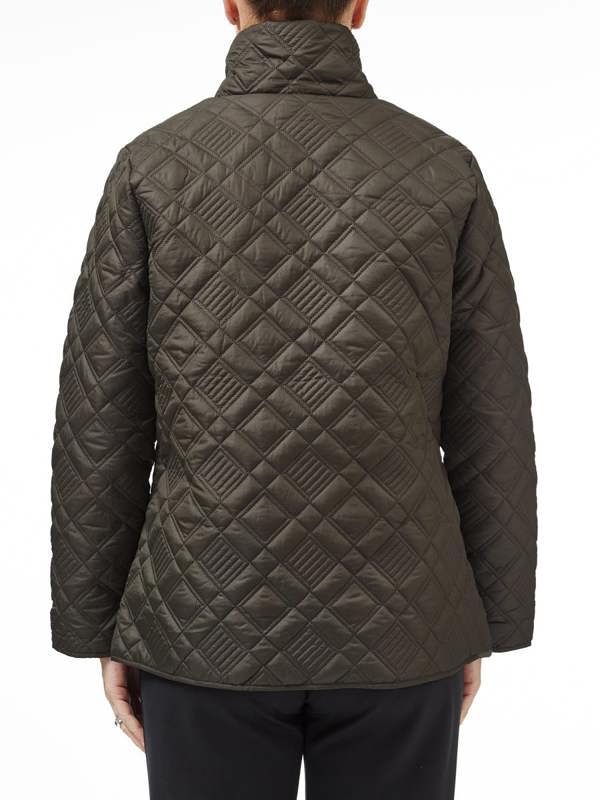 PennyPlain Diamond Quilt Gilet - Pine