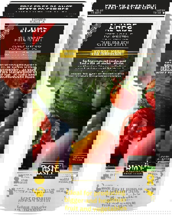 Bronte Heritage All-Purpose Fruit & Veg Plant Food 250g – Fast-acting, nutrient-rich fertiliser with potassium for bigger crops, Easy-mix, resealable