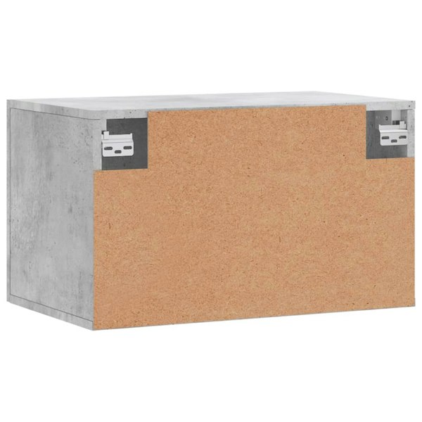 Berkfield Wall Cabinet Concrete Grey 60x36.5x35 cm Engineered Wood