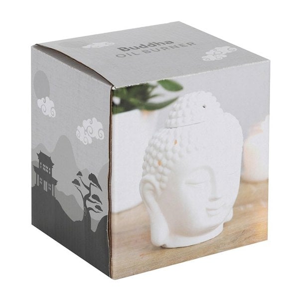 Serano White Buddha Head Oil Burner