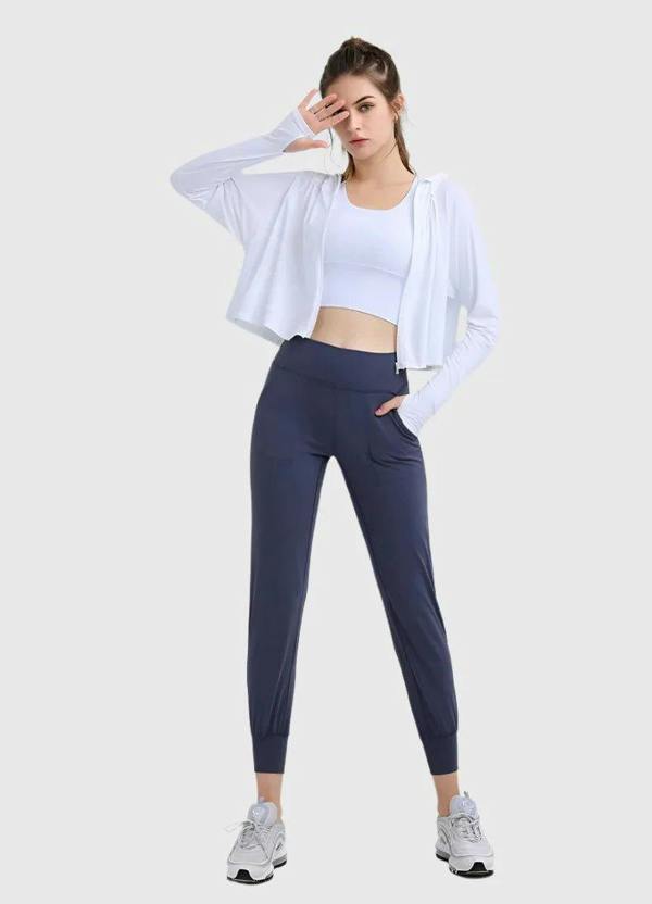 Anniou UPF 50+ Hooded Cropped Shirt - one-size