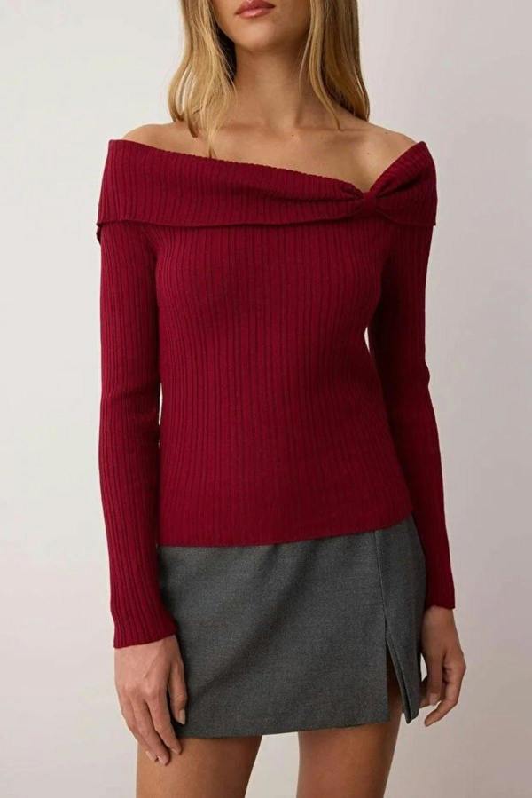 WOVCOR Carmen Collar Knit Sweater