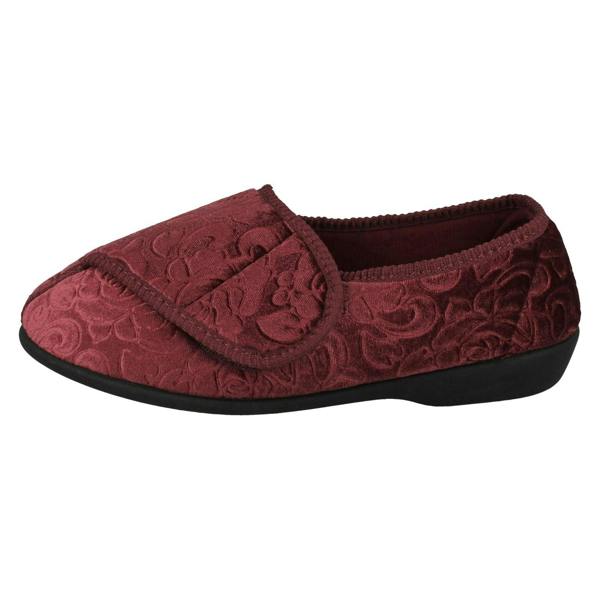 Jo & Joe Ladies Jo & Joe Embossed Floral Detailed Slippers Doreen