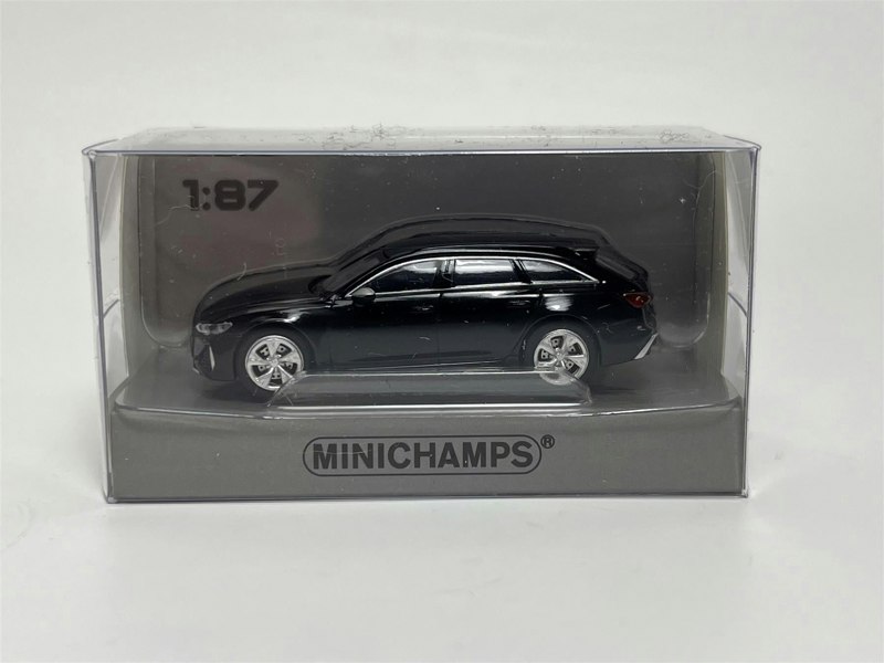 Minichamps Audi RS6 Avant 2019 Black Metallic 1:87 Scale Minichamps 870010014