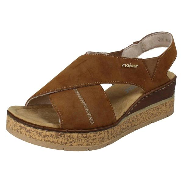 Rieker Ladies Rieker Wedge Sandals 63782