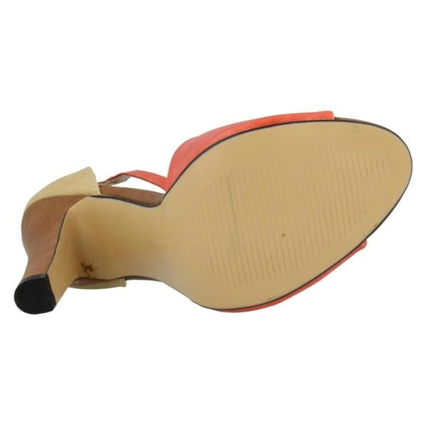 Anne Michelle Ladies Anne Michelle Ankle Strap Peep Toe Heeled Sandals