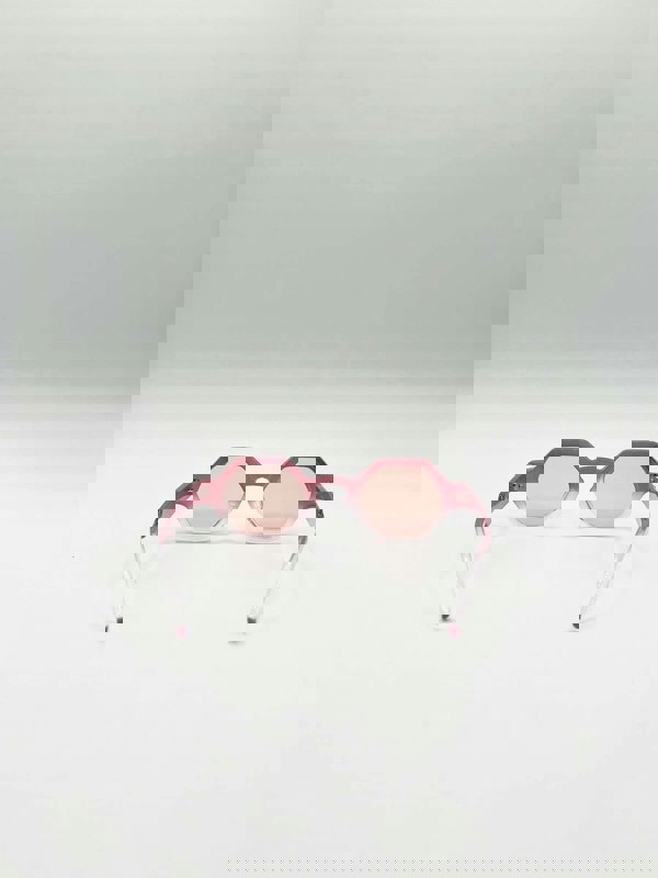 SVNX Round Hexagon Sunglasses in Pink